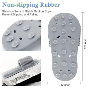 Shower Foot Scrubber with Non-Slip Suction Cups