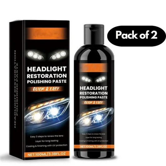 Headlight Restoration Polishing Paste 200 ml Pack of 2