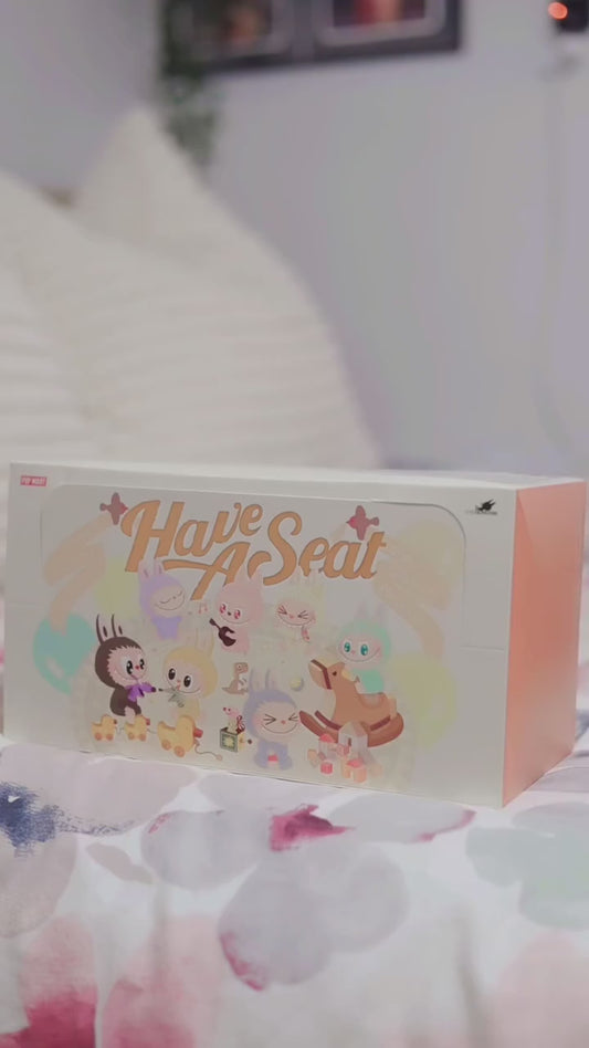 Kasing Lung Labubu “Have A Seat” Bunny Plush – Trendy Desk & Bag Charm